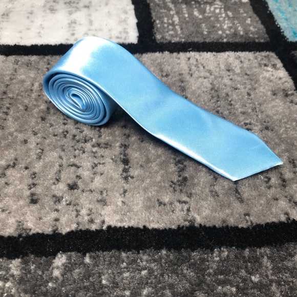 Other - Mens Baby Blue Skinny Tie